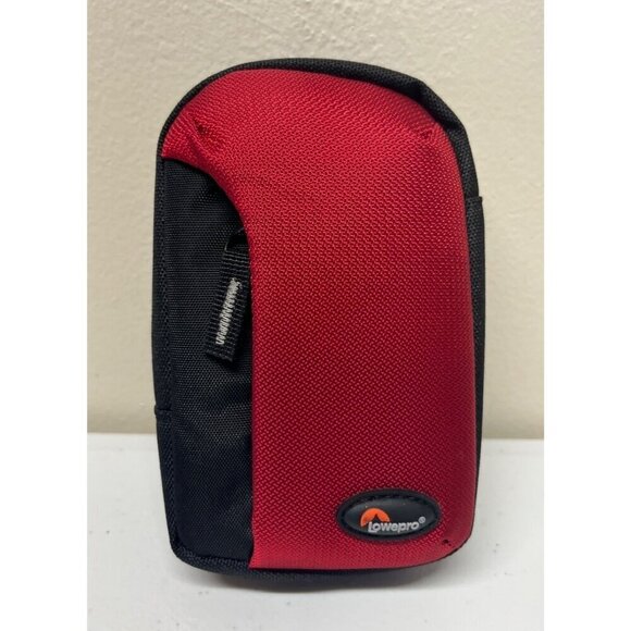 LowePro Tahoe 30 Camera Belt Pouch Bag 5.5 x 1.5 x 3.5in Red Compact EXCELLENT - Picture 1 of 8